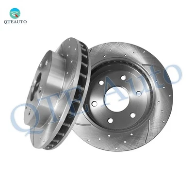 Rotores de disco de freno delanteros ranurados perforados 294,9 mm para Chevrolet Tahoe 1995-2000 Foto 1 de 4