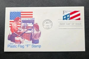 US FDC # 2522 " F " Stamp For US Address Only 1991. - Picture 1 of 6