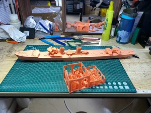 3D Printed 1/350 IJN Kamikaze Class Destroyer Unpainted Model Kit NEU! - Bild 1 von 9
