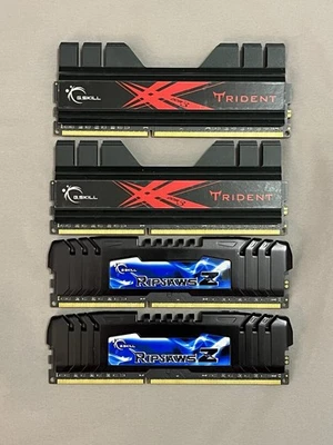 16GB (4x4GB) 2400MHZ CL10 G.Skill DDR3 F3-2400C10D - Image 1 of 2