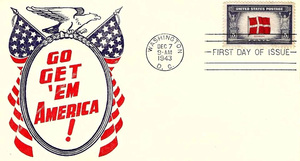 Overrun Countries Issue-Dinamarca #920 FDC Unkn Cachet M5329 Foto 1 de 1