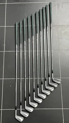 Original 1983 Jack Nicklaus Muirfield Irons 1 3-SW Original Stiff Shaft & Grips - Image 1 of 4