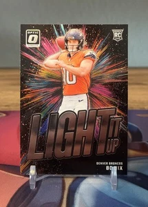 2024 Panini Donruss Optic Bo Nix Light It Up RC #6 Broncos - Picture 1 of 2