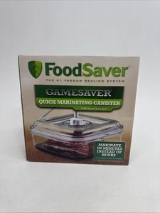 NEW FoodSaver Gamesaver Quick Marinating Canister 2.25 Quart (2.1 Liter) SEALED - Picture 1 of 4