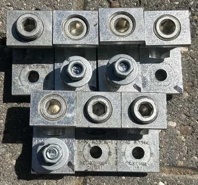 Qty of 7 CMC AB500-1 Aluminum Lugs, 500KCMIL-4, CU9AL, Used FREE SHIP - Image 1 of 2