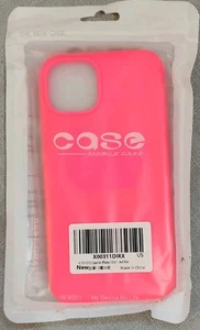 Funda para teléfono celular Apple iPhone 13 rosa brillante gelatina con protector de pantalla totalmente nueva - Imagen 1 de 2