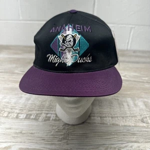New NWT Vintage CCM Anaheim Mighty Ducks NHL Adjustable Snapback Hat Cap - Picture 1 of 17