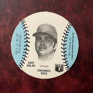 1977 Burger Chef Fun Meal MSA Discs Set GARY NOLAN BURGERILLA REDS - NR-MINT - Picture 1 of 2