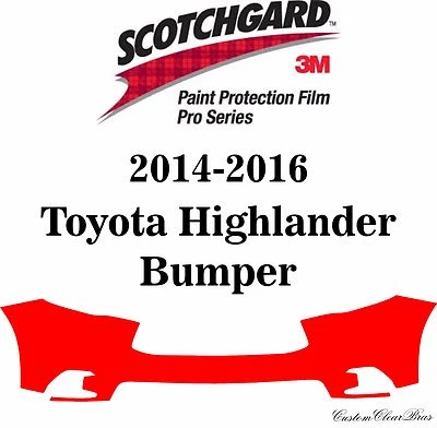 Película de protección de pintura 3M Scotchgard serie Pro 2014 2015 2016 Toyota Highlander Foto 1 de 3