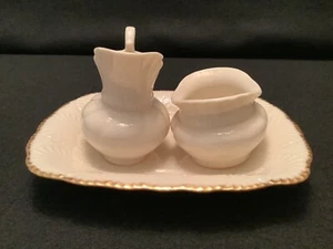 Lenox Milchkännchen und Zucker Set auf Tablett - Bild 1 von 8