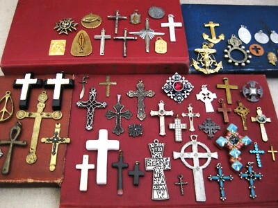 Colección Colgante Cruz, Suministros para Joyeros, Collar Religioso Foto 1 de 4