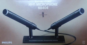Philips N8404 HI-FI Electret Stereo Microphone Set - Bild 1 von 11