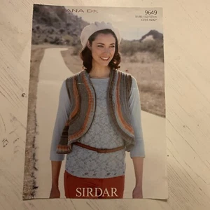 Knitting Pattern By Sirdar. Ref 9649. Waistcoat. - Picture 1 of 4