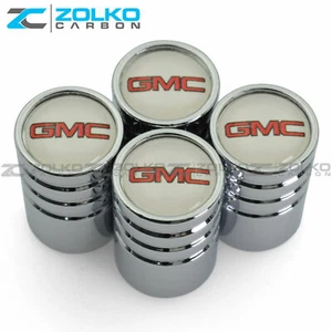 VALVE STEM CAPS WHEEL TIRE FOR GMC CHROME - US SELLER VE96 - Picture 1 of 10