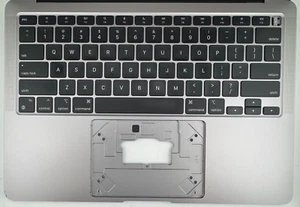 MACBOOK AIR 13" 2020 A2337 GRAY TOP CASE KEYBOARD PALMREST 820-02288-01 GRADE B - Picture 1 of 6
