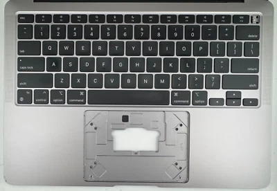 MACBOOK AIR 13" 2020 A2337 GRAY TOP CASE KEYBOARD PALMREST 820-02288-01 GRADE B - Image 1 of 4