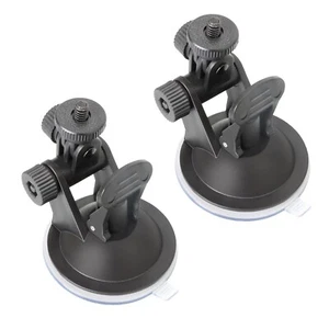 2 Pack Dash Cam Suction Cup Mount with 1/4 Screw Thread Windshield Camera Hol... - Picture 1 of 7