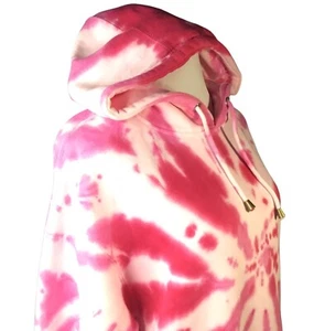 TIE DYE GOLDSHEEP DAMEN PULLOVER HOODIE ROSA GR. M FRANEL - Bild 1 von 12