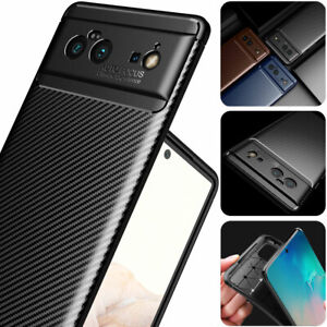 for Google Pixel 7 7 Pro 6a 6  6 Pro 5G Carbon Fibre Soft Shockproof Case Cover