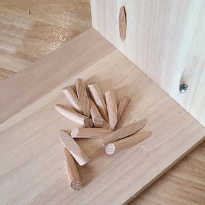 50Pcs Solid Wood Pocket Smooth Surface Pine Oak Plug Inclined Hole Plug - Picture 1 of 14