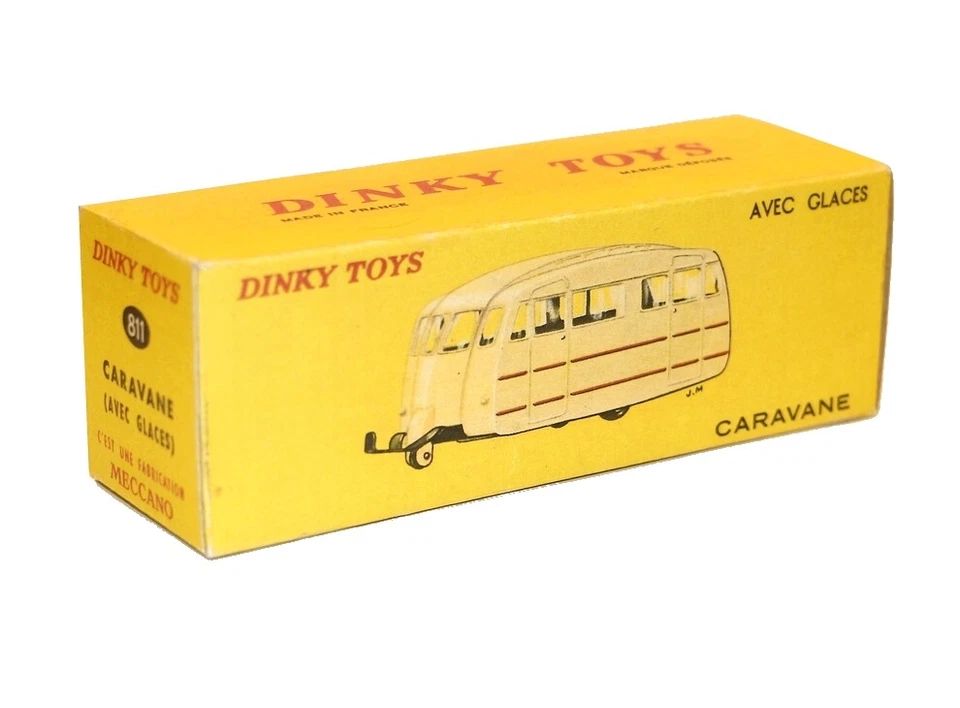 Dinky Toys boîte repro 811 caravane avec glaces