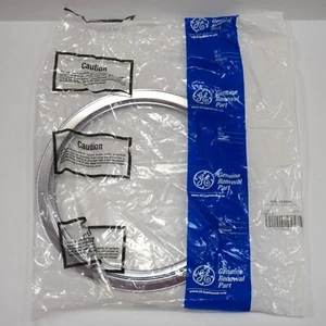 OEM GE - 8 Inch Chrome Trim Ring (WB31X5014) - Replacement, Qty 1 - New/Sealed - Picture 1 of 6