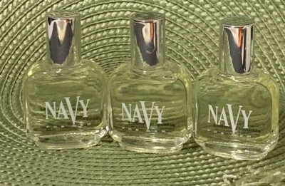 Lote de 3 NAVY FOR MEN By Dana 0,5 oz/15 ml Eau De Cologne SPLASH Mini - Imagem 1 de 4