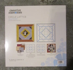 Creative Memories CIRCLE LATTICE Recipe Template -12x12 Mylar Stencil 2022 NEW - Picture 1 of 2