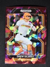 2022 Prizm Draft Picks Base Burgundy Cracked Ice #PDP28 Drew Gilbert /23