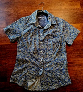 R M WILLIAMS STOCKYARD Blue short Slve SHIRT / Blouse Sz 8 / Fit 10: Pocket: NEW - Picture 1 of 5