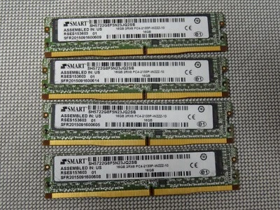 4x SMART 16GB 2Rx8 PC4-2133P-NZZZ-10 (SH5722G8F5N23JQ2SB) ECC Server RAM #44 - Image 1 of 3