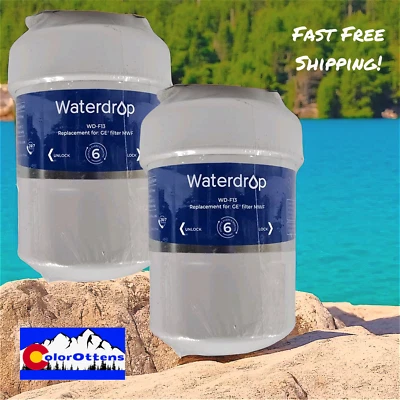 2 Pack For GE® MWF SmartWater® Waterdrop Refrigerator Water Filter WD-F13 - Image 1 of 4