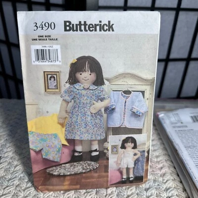 Butterick 3490 Soft Maggie Doll Sewing Pattern  Uncut Factory Folded - Image 1 of 2