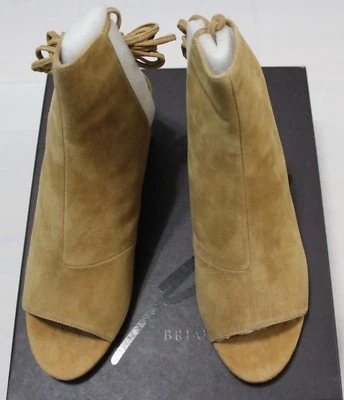 BRIAN ATWOOD WOMEN'S BALI CAMEL/BEIGE OPEN TOE SUEDE BOOTIE 8.5M - Image 1 of 4