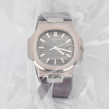 Patek Philippe Nautilus Automatic White Gold Mens Strap Watch Date 5711G-001
