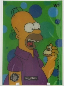 1994 SKYBOX SIMPSONS SERIES 2 WIGGLE CARD W1 HOMER - Picture 1 of 2