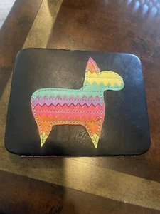 Target Llama Small Pouch Wallet Neon Coral Slim 5 inches - Picture 1 of 7