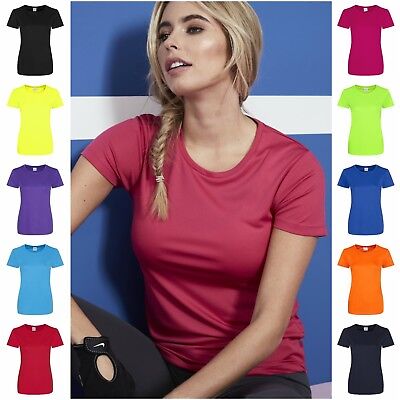 Ladies Fitness Running Short Sleeve T Shirt Tee Top Gym Sports Yoga Breathable • 12.53€