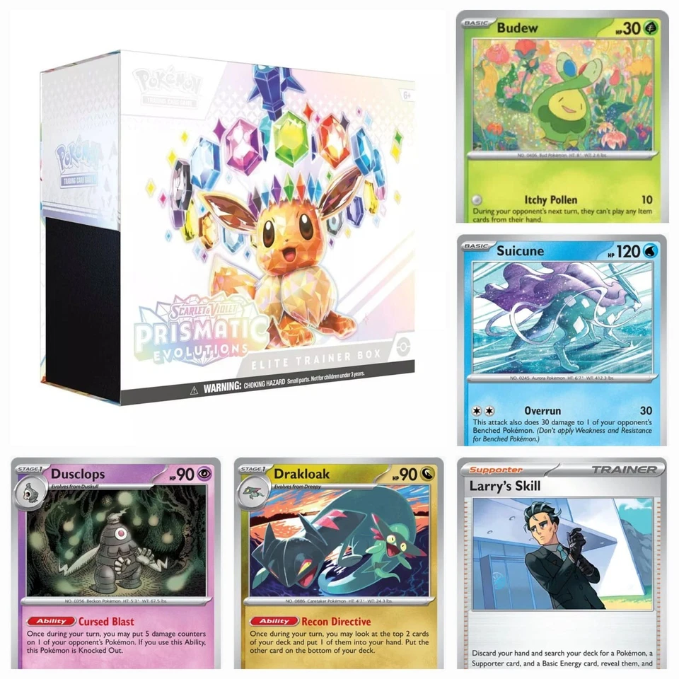 Pokemon Prismatic Evolutions PRE EN Einzelkarten ohne Holo Near Mint in Sleeve - Bild 1 von 1