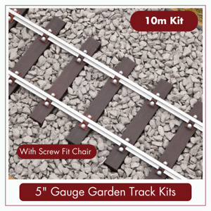 10m -5" Gauge Garden Track Kit - Screw Fit - PNR-5S - PNP Railways