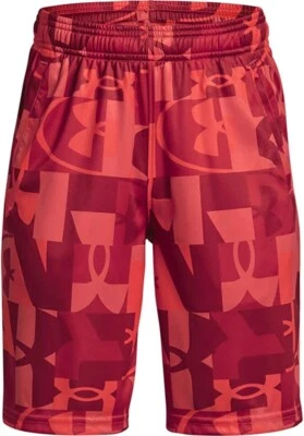 Under Armour Boys' Renegade 3.0 Printed Shorts , Venom Red (690) Youth XS - Image 1 of 4