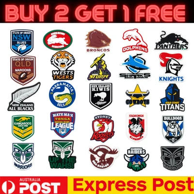 For Jibbitz-Crocs NRL Rugby League Australian Football Team Charm Cake - image 1 of 2