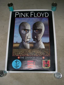 GENUINE ORIGINAL VINTAGE 1990s PINK FLOYD 1994 THE DIVISION BELL POSTER - Bild 1 von 7