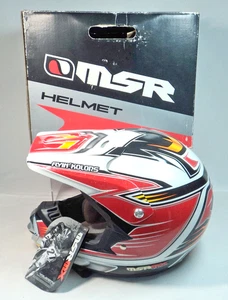 MSR  "Velocity" Red  Off-Road Helmet XL TUCKER ROCKY BIKER  CHOICE 345678 ~ MINT - Picture 1 of 14