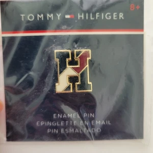 Prendedor Tommy Hilfiger Letra H Esmalte 2017 Nuevo - Imagen 1 de 4