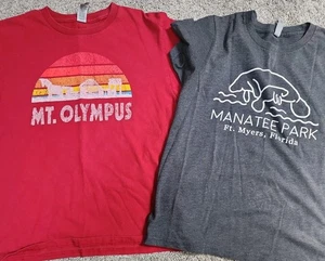 Mt. Olympus & Manatee Park Boys Large 10-12 Shirts T11 - Picture 1 of 3