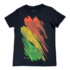 MSSN BRND T-Shirt Men's UK Size S Black Jamaica Lion Graphic Print Short Sleeve - Picture 1 of 8