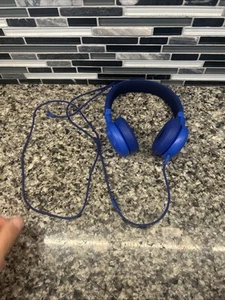 JBL E35 Écouteurs intra-auriculaires Bouton Télécommande avec Microphone, Testé Bleu - Photo 1/6