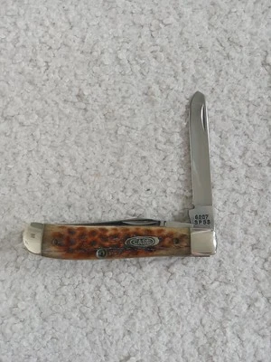 Vintage Case XX 6207 SP SSP Mini Trapper Brown Bone Handle Knife  - Image 1 of 4