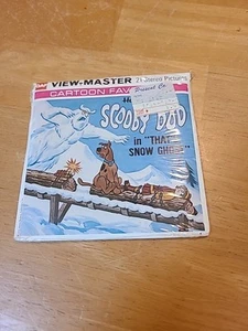 B553 Scooby Doo That's Snow Ghost Cartoons TV view-master Reels Packet - Picture 1 of 3